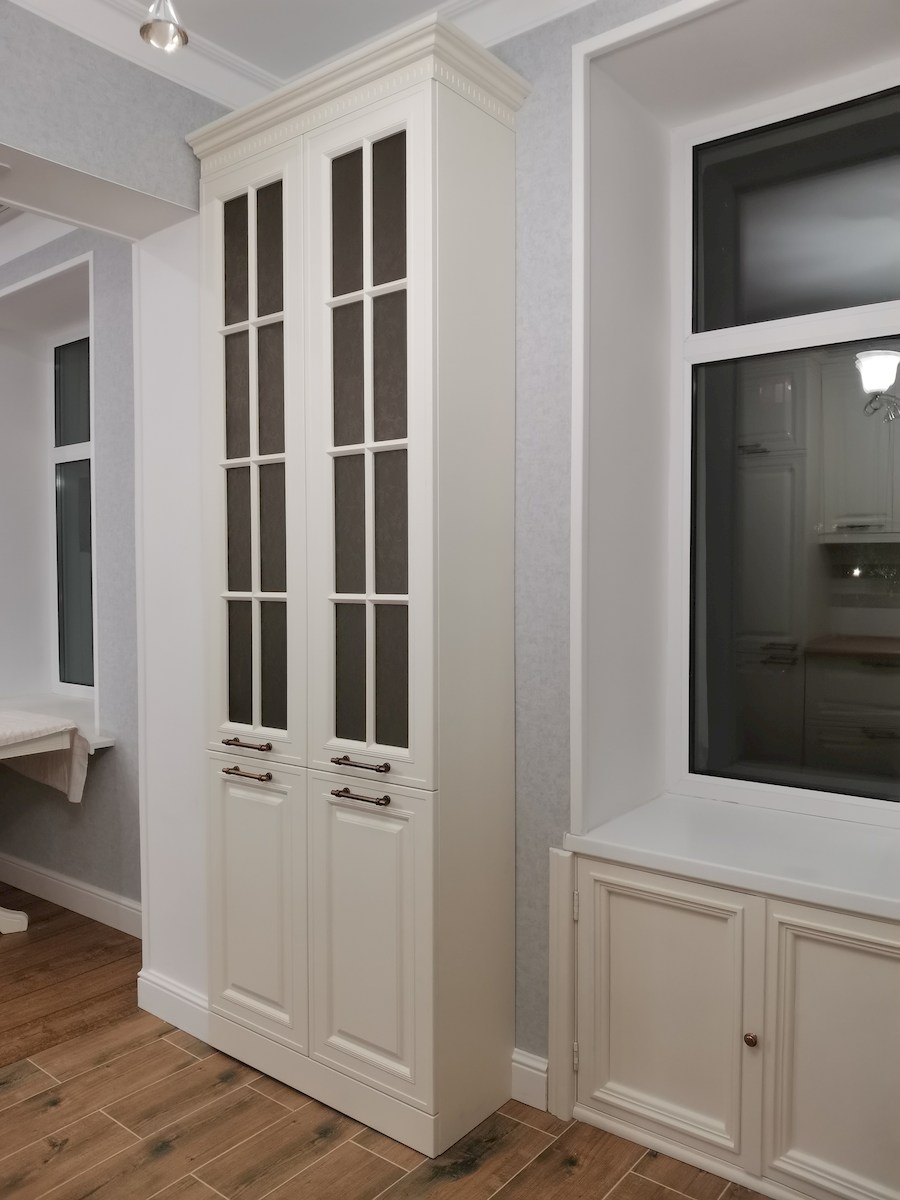 Белый кухонный гарнитур-Кухня МДФ в ПВХ «Модель 573»-фото10