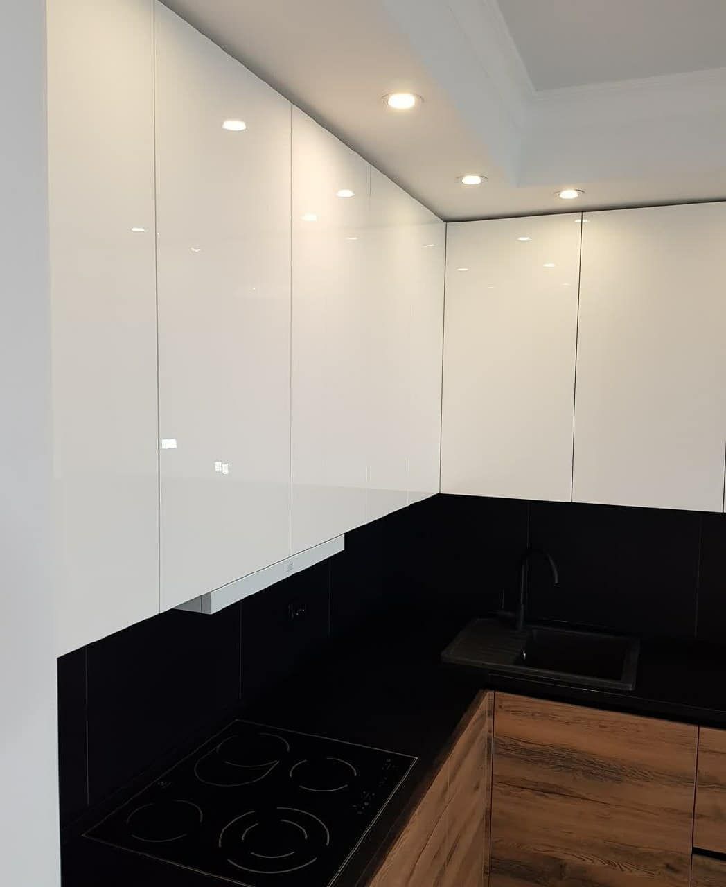 Белый кухонный гарнитур-Кухня МДФ в эмали «Модель 629»-фото6