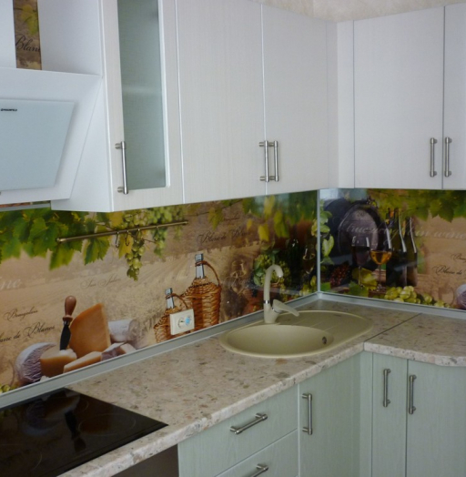 Белый кухонный гарнитур-Кухня МДФ в ПВХ «Модель 216»-фото4