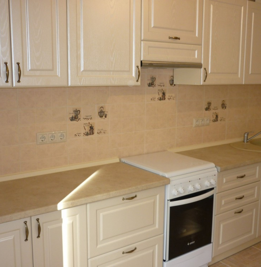 Белый кухонный гарнитур-Кухня МДФ в ПВХ «Модель 222»-фото3