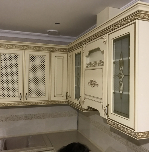 Белый кухонный гарнитур-Кухня МДФ в эмали «Модель 487»-фото13