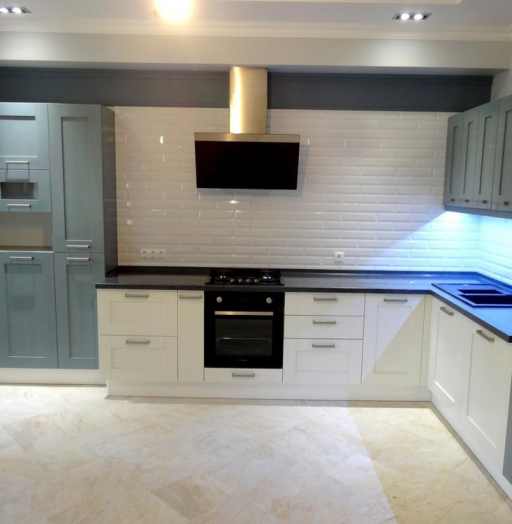 Белый кухонный гарнитур-Кухня МДФ в ПВХ «Модель 145»-фото4