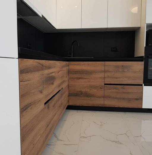 Белый кухонный гарнитур-Кухня МДФ в эмали «Модель 629»-фото8
